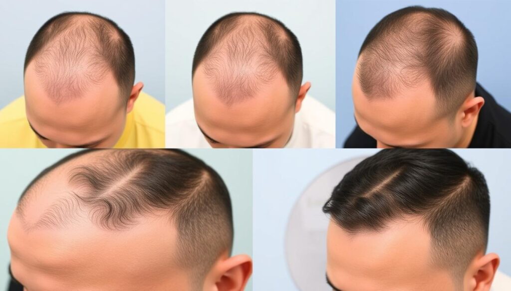 Before and after results of multiple Sapphire hair transplant patients at Mister Hair Clinic Before and after results of multiple Sapphire hair transplant patients at Mister Hair Clinic