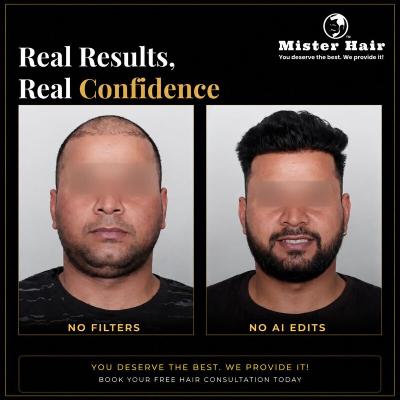 Hair transplant before and after result 3