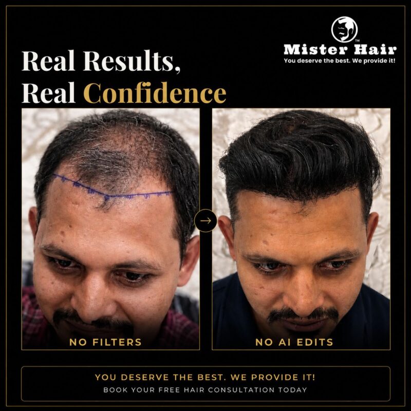 Hair transplant before and after result 4