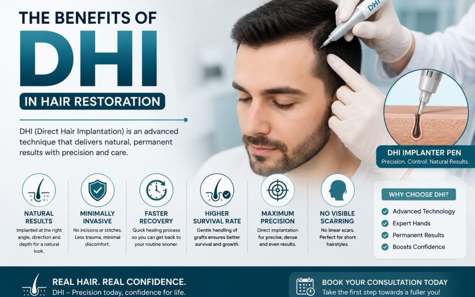 The Benefits of DHI in Hair Restoration