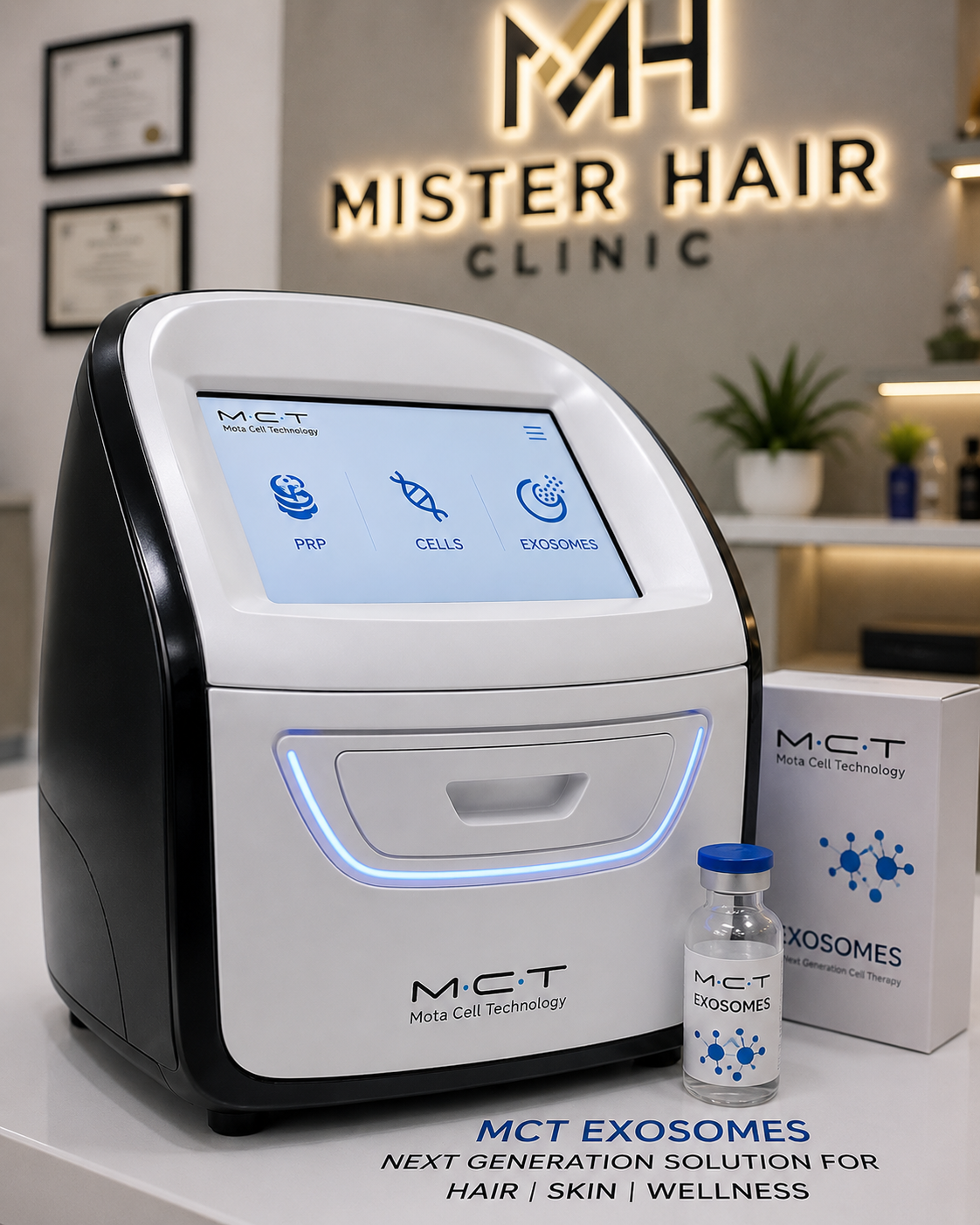 MCT Exosomes — next-generation solution for hair, skin and wellness at Mister Hair Clinic